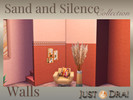Sims 4 — Mirage Collection - Sand and Silence Walls by Draven298 — While I am away, here is a little drop for you all.