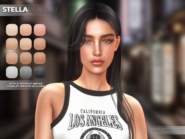 Sims 4 — leLAPEAU - Stella Skin Overlay by VentaStudio — Stella Skin