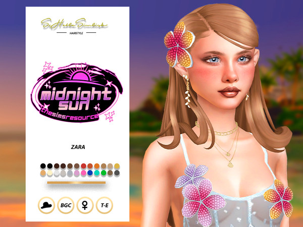 Sims 4 — Zara Hairstyle by sehablasimlish — Hope you like it and enjoy it. Maxis Match