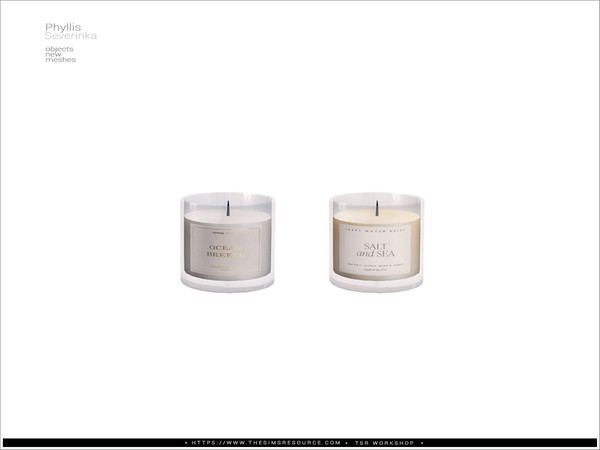 Sims 4 — Phyllis - aroma candle by Severinka_ — A set of furniture and decor to decorate the living room.