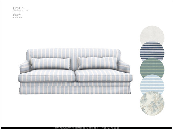 Sims 4 — Phyllis - sofa by Severinka_ — A set of furniture and decor to decorate the living room.