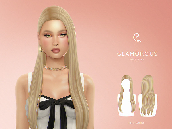 Sims 4 — Glamorous Hairstyle by Enriques4 — New Mesh