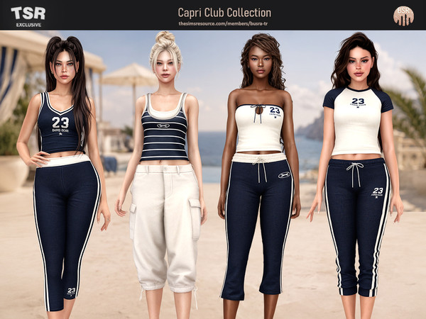 Sims 4 — SET-Capri Club Collection by busra-tr — - BD1686