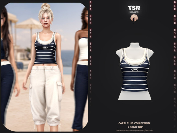 Sims 4 — Capri Club Collection - 2 Tank Top BD1686 by busra-tr — - BD1686