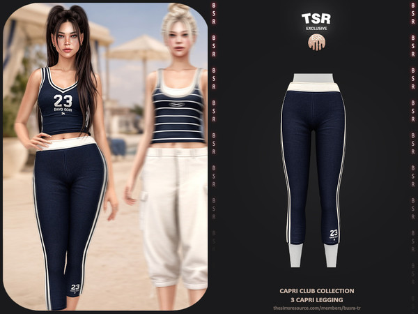 Sims 4 — Capri Club Collection - 3 Capri Legging BD1686 by busra-tr — - BD1686