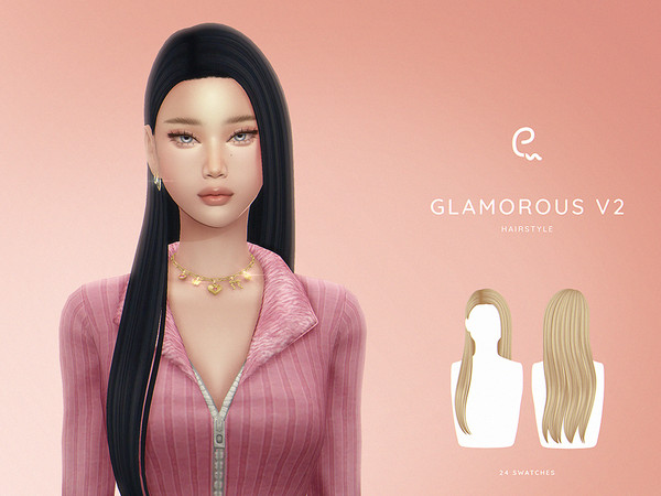 Sims 4 — Glamorous Hairstyle V2 by Enriques4 — New Mesh