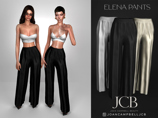 Sims 4 — JCB ELENA PANTS by Joan_Campbell_Beauty_ — INCLUDES: