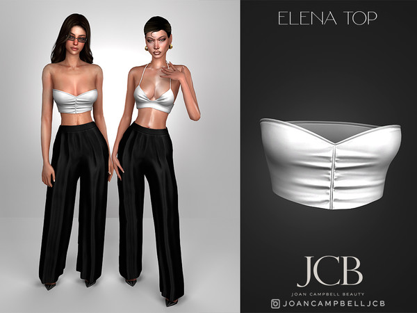 Sims 4 — JCB ELENA TOP by Joan_Campbell_Beauty_ — INCLUDES: