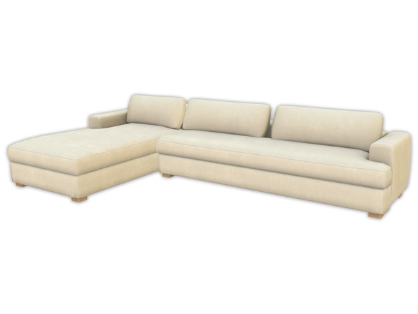 Sims 4 — Comiko Living Modern Farm Sofa Three Seat-right | Living Room by Comiko — Part 1 - Living Modern Farm Set is