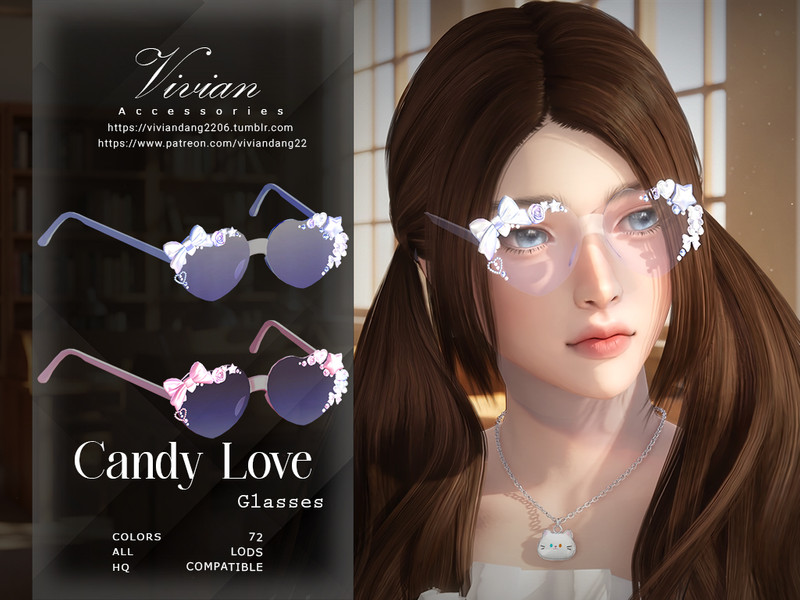 Sims 4 Candy Love - Child Glasses by VivianDang