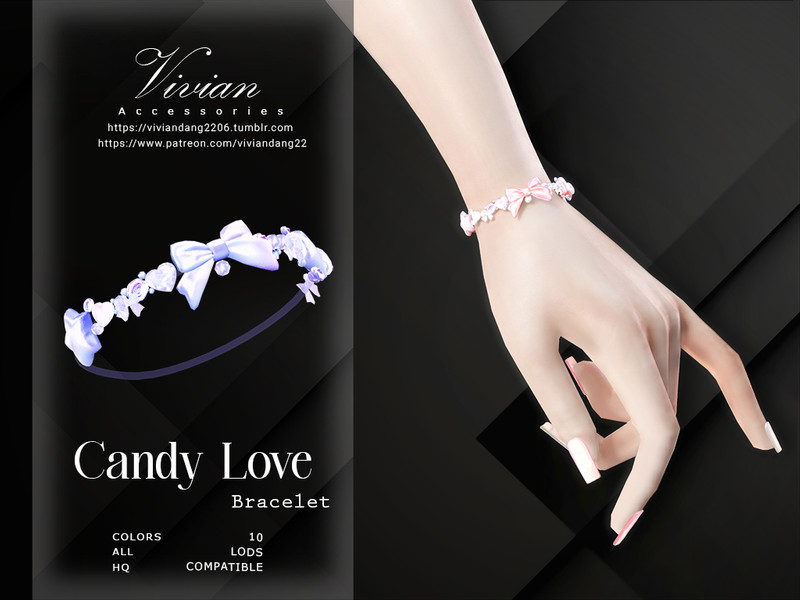 Sims 4 Candy Love - Bracelet by VivianDang