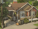 Sims 4 — Realistic Simple House - NO CC by plumbobkingdom — This two-bedroom family home conveys simplicity and