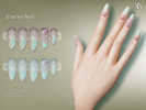 Sims 4 — VELYSEA Evania Nail by VELYSEA — Fingernail category HQ comatble 35 swatches