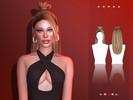 Sims 4 — LEXEL - Drago long updo with bun "adult hairstyle" by LEXEL_s — 35 swatches