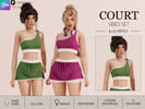 Sims 4 — COURT VIBES - TOP by linavees — New Mesh