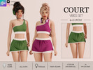Sims 4 — COURT VIBES - SKIRT by linavees — New Mesh