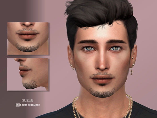 Sims 4 — Enzo Beard by Suzue — Enzo Beard N25