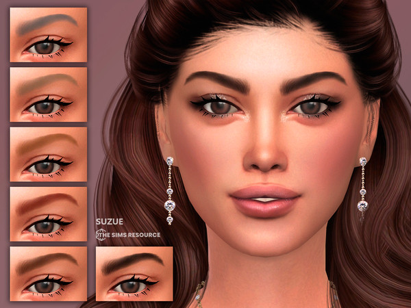 Sims 4 — Ximena Eyebrows by Suzue — Ximena Eyebrows N31