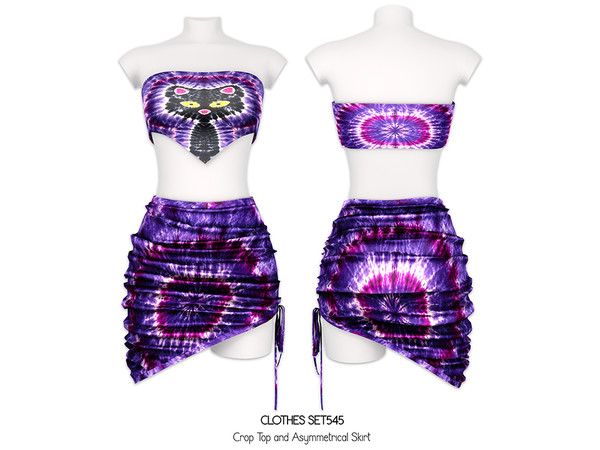 Sims 4 — DAPHS - Clothes SET545 - Crop Top C1797 - TSR by Daph's — Make your Sims stand out with this eye-catching