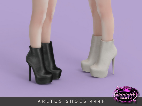 Sims 4 — Platform Stiletto Ankle Boots Female by Arltos — 11 colors.