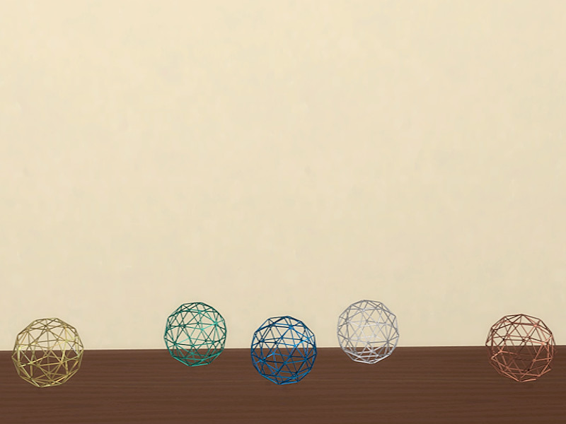 Sims 4 Family Gathering Dining Room Table Sphere Sculpture by yuxmara2710