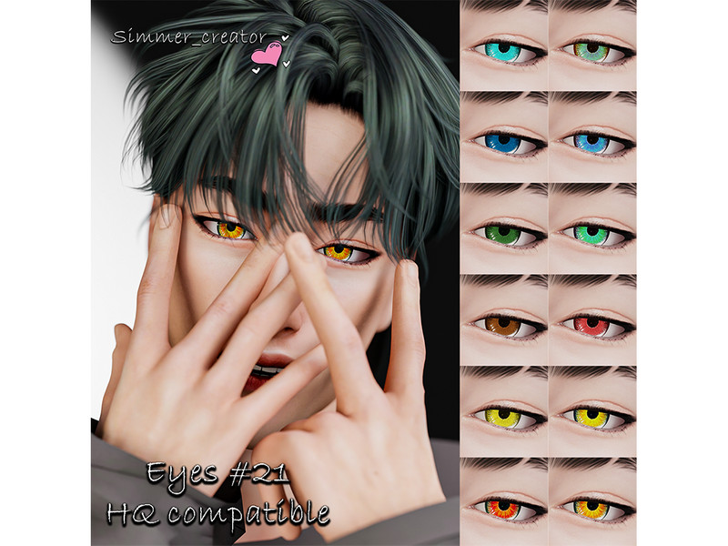 Sims 4 custom iris CC Eyes XXI by Simmer_creator9