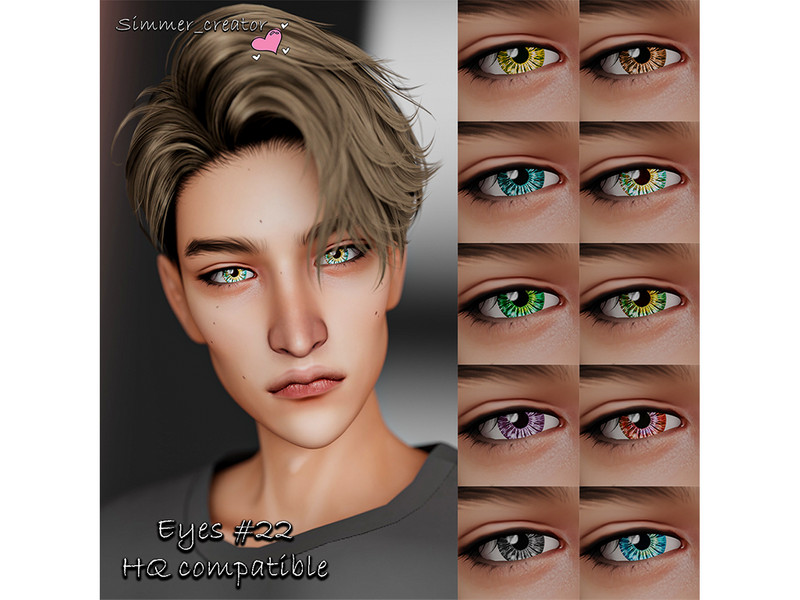 Sims 4 eye color CC Eyes XXII by Simmer_creator9
