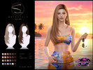 Sims 4 — S-CLUB LONG HAIR MidnightSun by S-Club — Long hair hope you like, thank you.