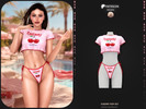 Sims 4 — SET-Cherry Pop Set - Patreon by busra-tr — Note: This dress was previously shared with my Patreon supporters as