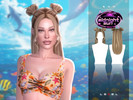 Sims 4 — LEXEL - Sun long female updo with buns and bangs "adult hairstyle" by LEXEL_s — 35 swatches