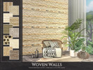 Sims 4 — Woven Walls by Rirann — Woven Walls