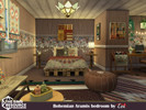 Sims 4 — Bohemian Aramis bedroom by evi — Cosy, comfortable bedroom for bohemian style lovers.