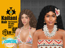 Sims 4 — Kailani Hair by GoAmazons — Unisex loose wavy hairstyle for long hair in maxis style.
