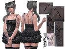Sims 4 — Meowmaid Finger Tattoos by MaruChanBe2 — Cat themed tattoos for your cuties.