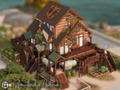 Sims 4 — Sproutbridge Hideaway l noCC by simZmora — A compact two-bedroom family home built around childhood imagination.