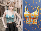 Sims 4 — Ruched drawstring crop top by MysteriousOo — This fitted crop top features a sweetheart neckline, delicate