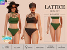 Sims 4 — LATTICE BIKINI BOTTOM by linavees — New Mesh