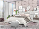 Sims 4 — Poma - Bedroom by Rirann — Poma is an elegant bedroom in white and beige colors