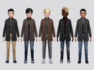Sims 4 — Ulrik Coat Jacket Boys by McLayneSims — TSR EXCLUSIVE