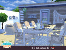 Sims 4 — It is hot outside by evi — One of the coolest patios that you can survive the hot summer