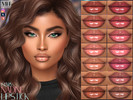 Sims 4 — Nadine Lipstick by MagicHand — High-Shine Gloss Lips in 18 colors - HQ Compatible.