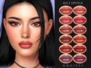 Sims 4 — Alice Lipstick by ANGISSI — PREVIEWS MADE USING HQ MOD 12 colors