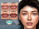 Sims 4 — Coastal Escape Lipstick HQ by Caroll912 — A 4-swatch glossy lipstick in comes in the shades of beige and brown
