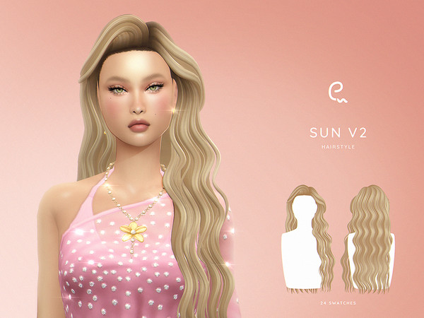 Sims 4 — Sun Hairstyle V2 by Enriques4 — New Mesh