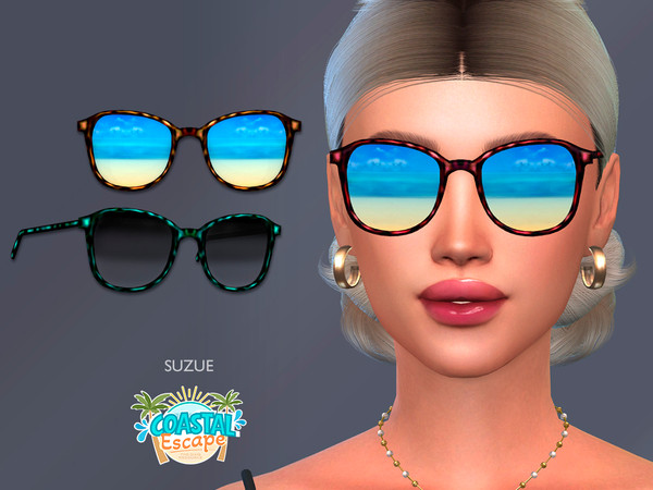 Sims 4 — Beach Sunglasses by Suzue — New Mesh (Suzue)
