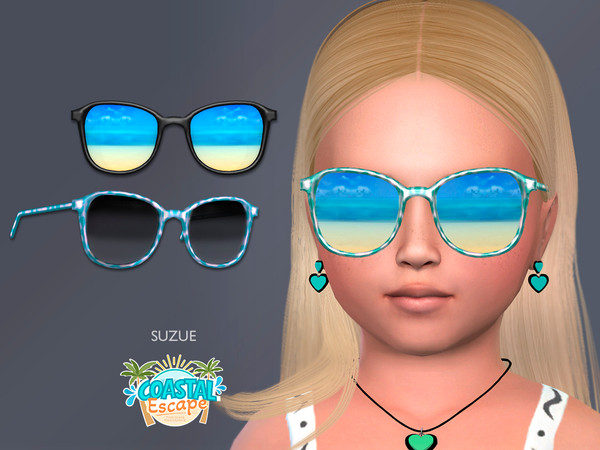 Sims 4 — Beach Sunglasses Toddler by Suzue — New Mesh (Suzue)