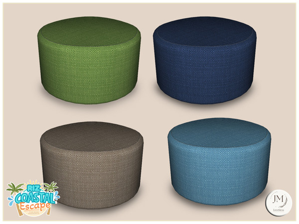 Sims 4 — Jomsims riz coastal escape pouf by jomsims — Riz coastal escape 1_2_3 For our collection, Riz Coastal Escape