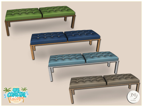 Sims 4 — Jomsims riz coastal escape3 bench by jomsims — Riz coastal escape 1_2_3 For our collection, Riz Coastal Escape