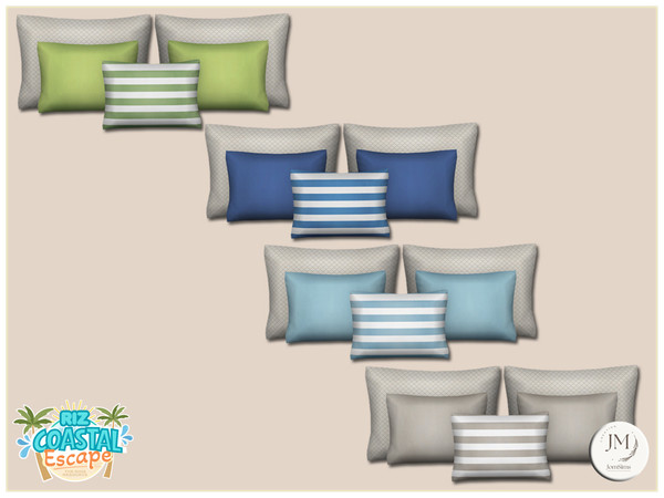 Sims 4 — Jomsims riz coastal escape3 cushions deco by jomsims — Riz coastal escape 1_2_3 For our collection, Riz Coastal