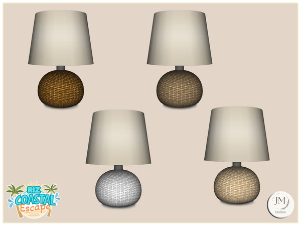 Sims 4 — Jomsims riz coastal escape3 table lamp by jomsims — Riz coastal escape 1_2_3 For our collection, Riz Coastal
